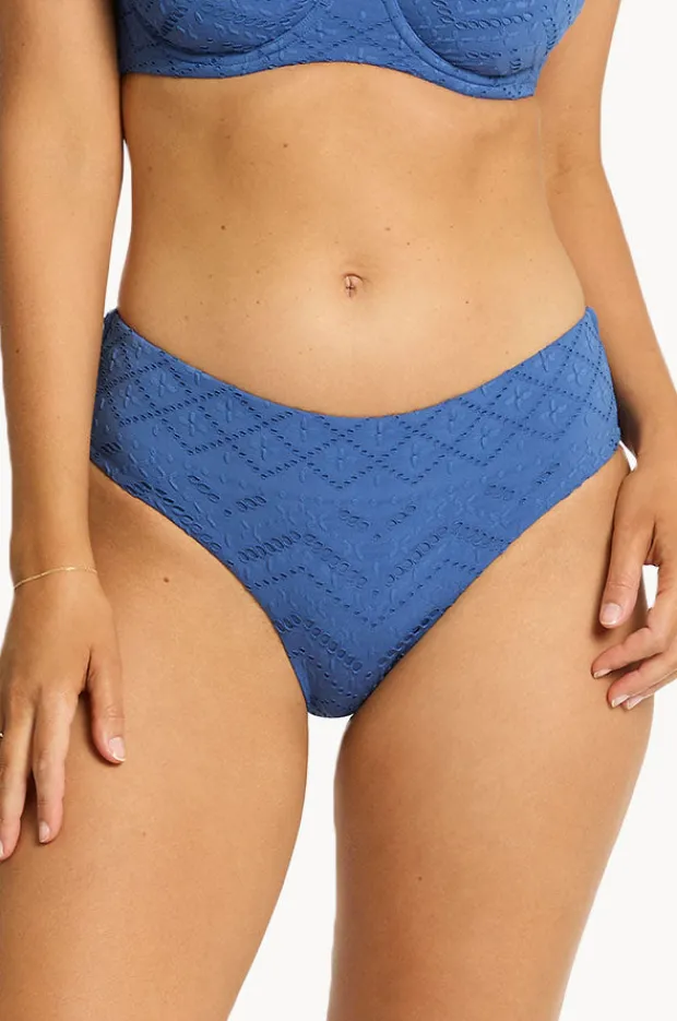 Bottoms|Sea Level Toscana Mid Bikini Pant Denim