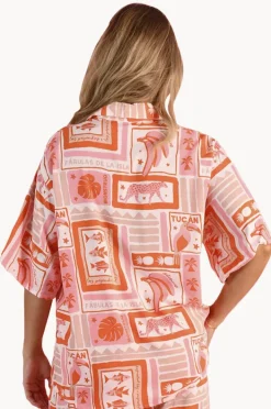 Tops|Go Girl Toucan Tango Yacht Shirt Pink