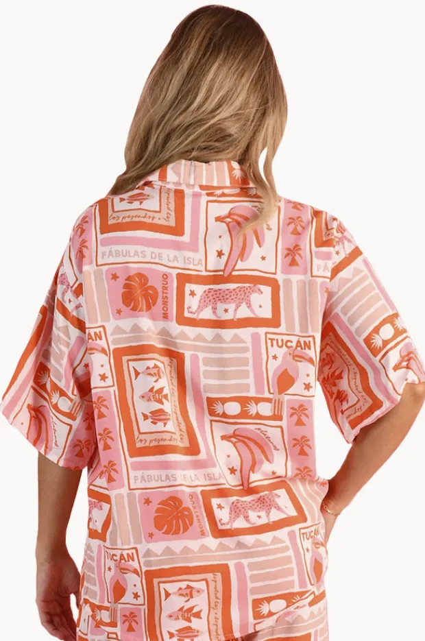 Tops|Go Girl Toucan Tango Yacht Shirt Pink