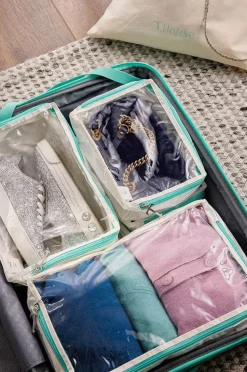 Travel|Bags|T.house Australia Travel Organisers - Set Of 3 Cream