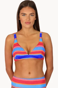 Bikini Tops|Baku Trinidad C/D Cup Longline Bralette Azure