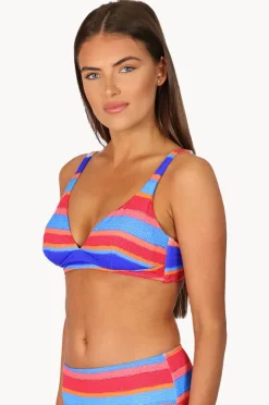 Bikini Tops|Baku Trinidad C/D Cup Longline Bralette Azure