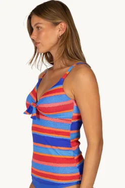Tankini Tops|Baku Trinidad Tie Front Tankini Separate Azure