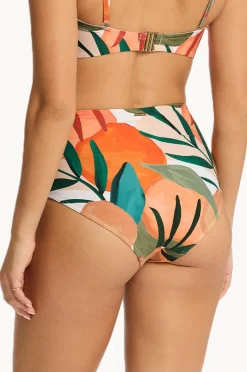 Bottoms|Sea Level Tropaluxe Gathered High Waist Pant Khaki