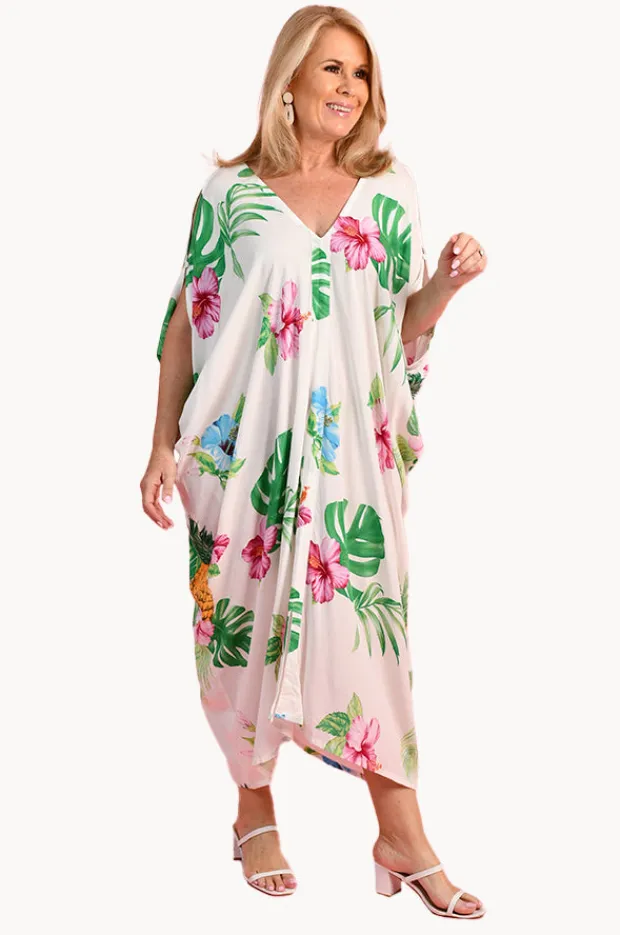 Dresses|Bodacious Tropicana Cushla Dress White