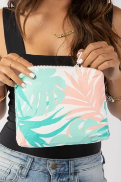 Travel|Bags|Aloha Tropics Small Pouch Pink/green