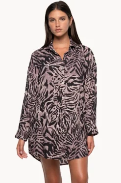 Overswim|Nip Tuck Tuamotu Bronte Button Through Shirt Animal