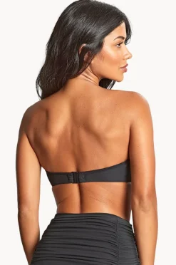 Bikini Tops|Panache Tulle Margot F Cup Bandeau BLACK