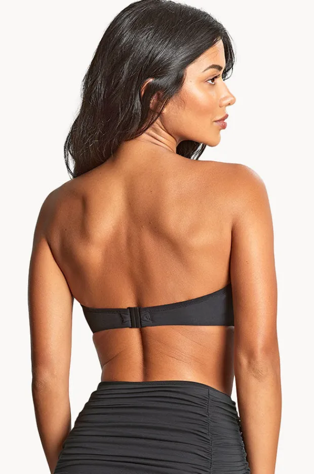 Bikini Tops|Panache Tulle Margot F Cup Bandeau BLACK