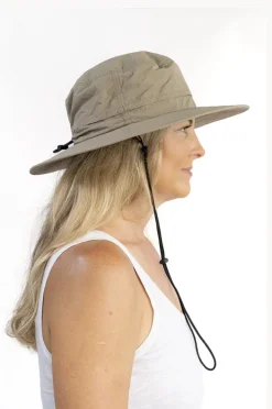 Headwear|Headwear|Sundaise Unisex Eco Wet Toggle Hat Beige