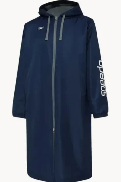 Towel Robes & Ponchos|Towel Robes & Ponchos|Speedo Unisex Logo Deck Coat Navy