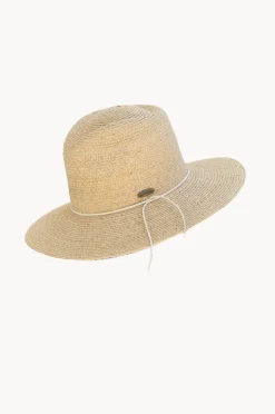 Headwear|Headwear|Sundaise Unisex Raffia Panama Hat Natural