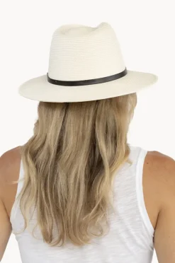 Headwear|Headwear|Sundaise Unisex Short Brim Panama Hat Ivory