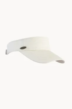 Headwear|Headwear|Sundaise Unisex Washed Visor Ivory