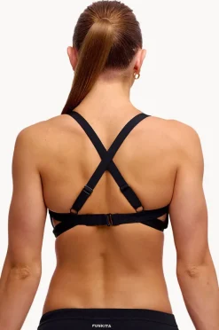 Bikini Tops|Funkita Up Down DD/E Cup Hold Steady Crop Black/multi