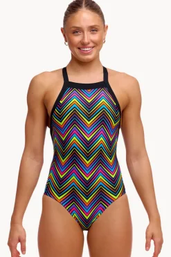 One Pieces|Funkita Up Down Sky Hi One Piece Black/multi
