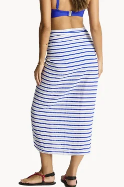 Sarongs|Sea Level Vacay Long Sarong Blue