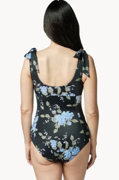One Pieces|Une Piece Vintage Romantique Classic Square Neck One Piece Vintage floral