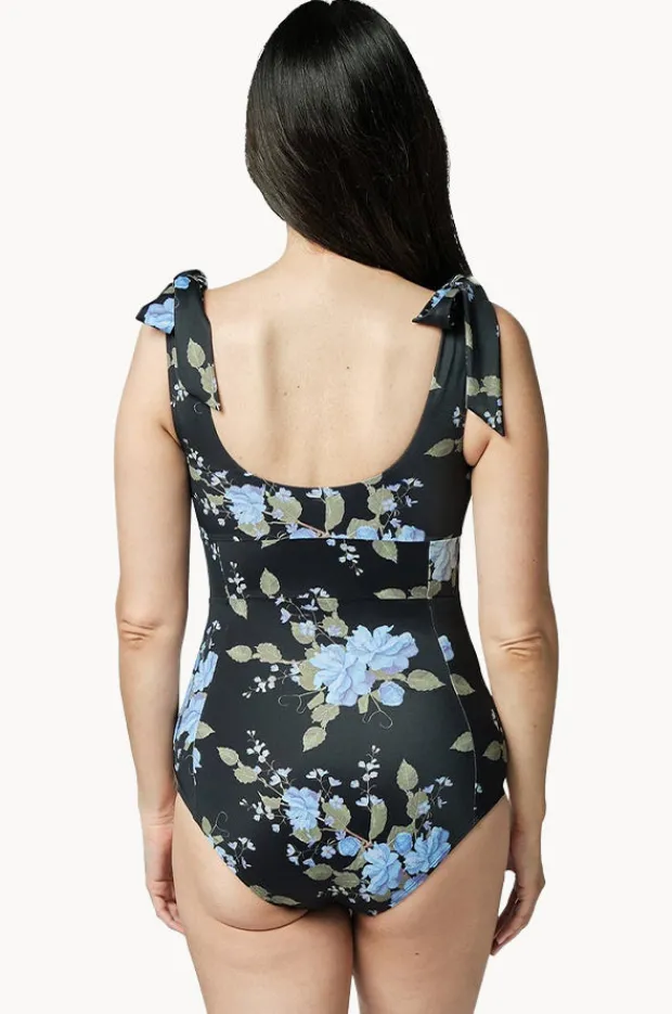 One Pieces|Une Piece Vintage Romantique Classic Square Neck One Piece Vintage floral