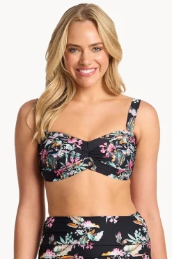 Bikini Tops|Sunseeker Viola D/DD Cup Wrap Bandeau Black