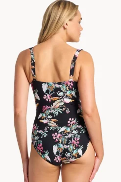 One Pieces|Sunseeker Viola E/F Cup Frill One Piece Black