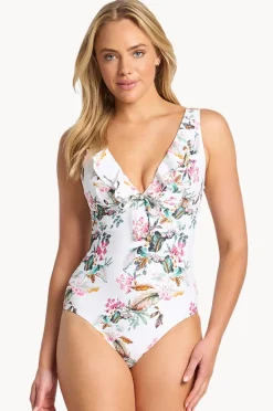 One Pieces|Sunseeker Viola Frill One Piece White