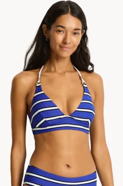 Bikini Tops|Sea Level Voyage Longline Halter Amalfi