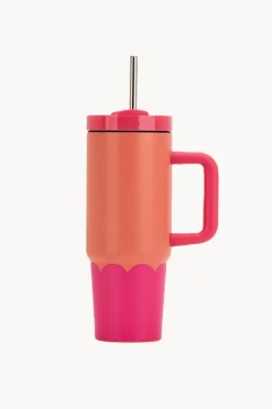 Drinkware|Drinkware|Annabel Trends Wave Super Sip 850ml Orange/pink
