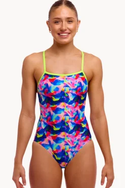 One Pieces|Funkita Wet Wave Single Strap One Piece Multi
