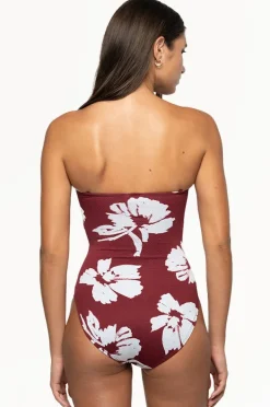 One Pieces|Nip Tuck Whispering Allure Luka One Piece Maroon