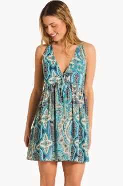 Dresses|Tigerlily Whitney Pepper Mini Dress Aqua