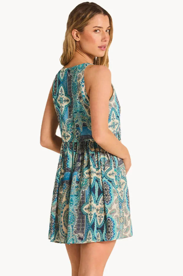 Dresses|Tigerlily Whitney Pepper Mini Dress Aqua