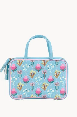 Travel|Bags|Annabel Trends Wildflower Vanity Toiletries Bag Blue/pink