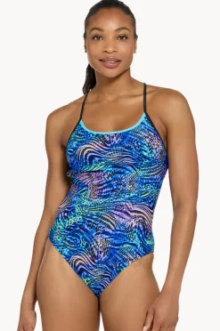 One Pieces|Zoggs Wildling Starback One Piece Blue/black