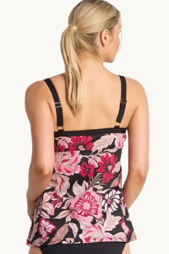 Tankini Tops|Poolproof Wisteria Swing Tankini Separate Black