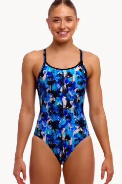 One Pieces|Funkita You Messer Diamond Back One Piece Blue/black