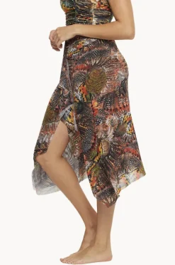 Sarongs|Togs Swimwear Zambia Mesh Frill Skirt Multi