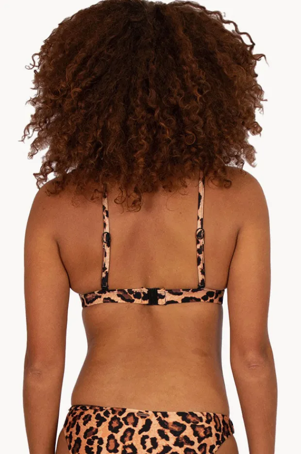 Bikini Tops|Baku Zambia Ring Front Longline Bra Zambia mocha