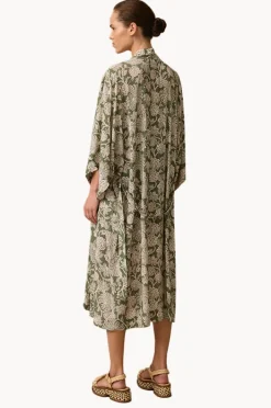 Overswim|Monte u0026 Lou Zeni Long Kimono Robe Olive