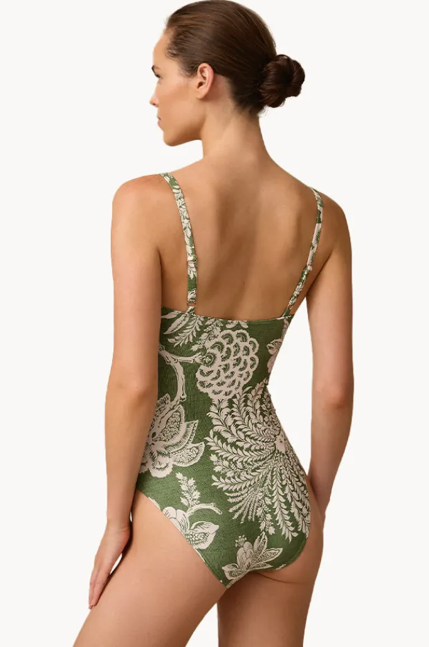 One Pieces|Monte u0026 Lou Zeni Multi Fit Twist One Piece Olive